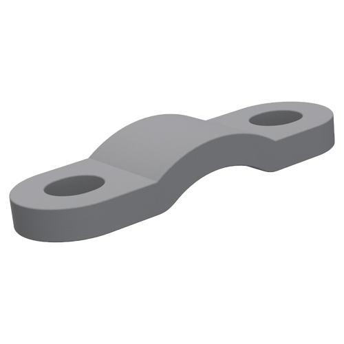 Cable Clamp Two-Sided Fastening Ø2.0-8.0 | Hole Ø 3.2 | Vulcanized Fiber