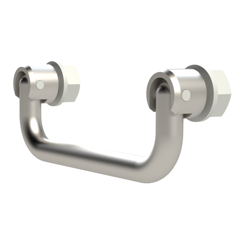 Round Handle ø10/120/43 M8 thread Stainless Steel 1.4305