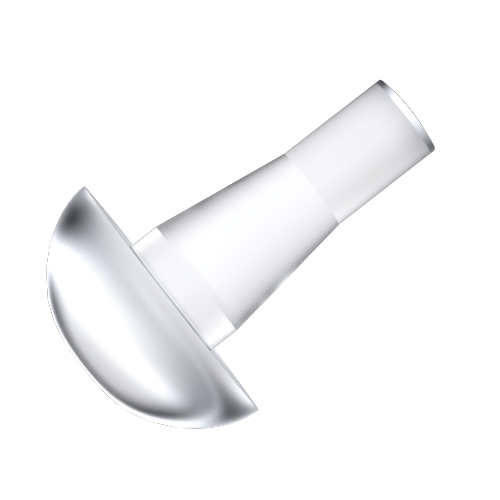 Push-In Foot Ø9.0x3.5 PVC transparent