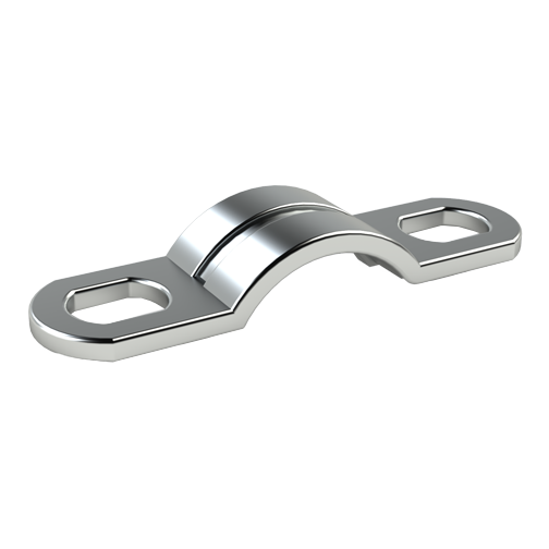 Cable Clamp Two-Sided Fastening Ø 3.5 | Hole Ø 3.3 | Galvanized Steel