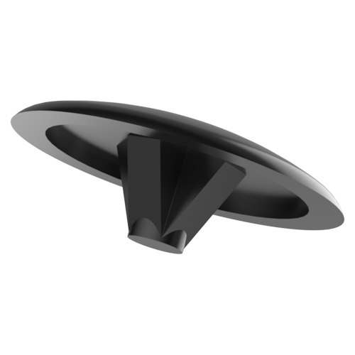 Srew cap ø12mm Polyethylen,black