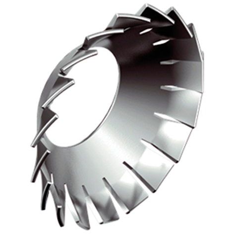 Serrated Washer DIN6798 V Ø3.2/6.0 x 0.3 Galvanized Spring Steel