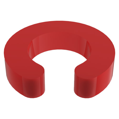 Retaining Ring Ø3.5/7.5 x 2.5 POM red
