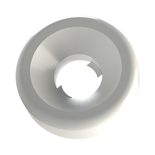 Rosette Washer Ø4.3/10.5 x 2.8 Polyamide 6 white