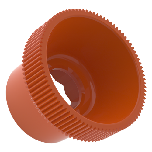 Knurled Knobs, Low for Hex Screws and Nuts