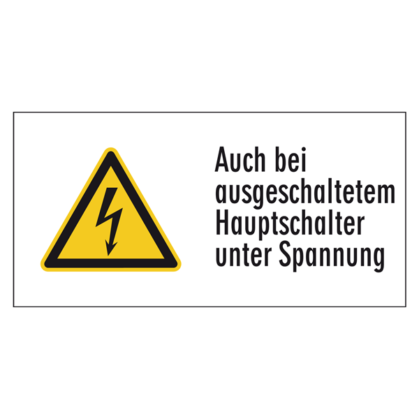 Labels DIN EN ISO 7010-W012