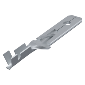 Flachstecker zum Crimpen, Messing verzinnt