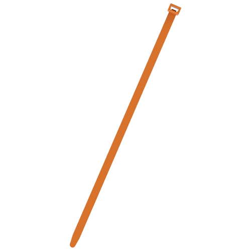 Cable Tie 3.4x210mm PA 6.6 orange UL94-V2 bundle Ø55mm