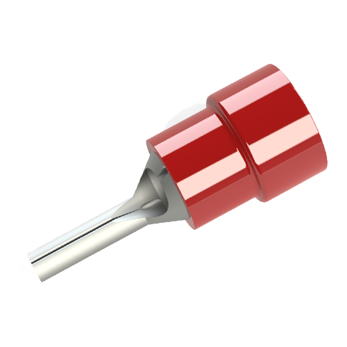 Cable Lug Pin Type DIN 46231-A Polyamid red/0.5-1mm²/AWG 22-18