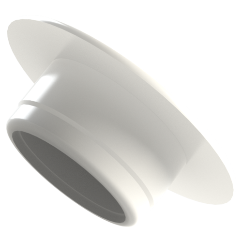 Cover cap for screw DIN 912 M5 Polyethylen,white RAL9003/ø9mm