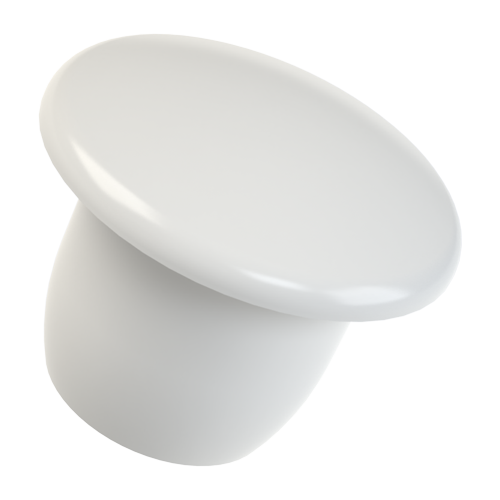 Verschluss-Stopfen ø9,0/4,4x5,3mm Polyethylen, weiß