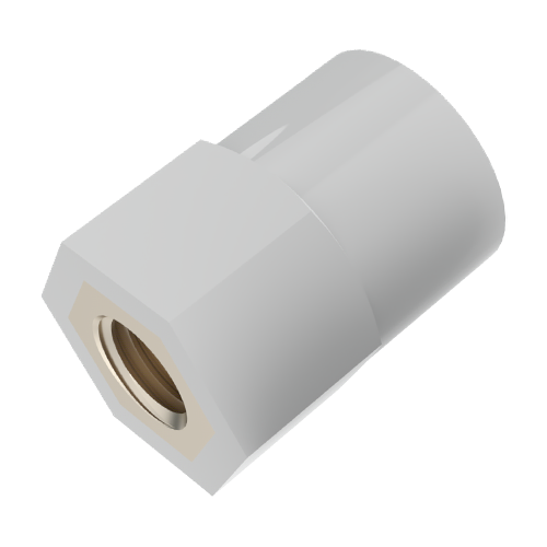 Insulated Standoff PA-Brass F/F AF7x12 | Thread M3x4 / M3x4