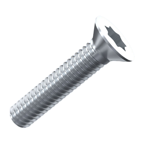 Senkkopfschraube ISO14581 M2,5x8 Stahl rostfrei A2 blank Torx