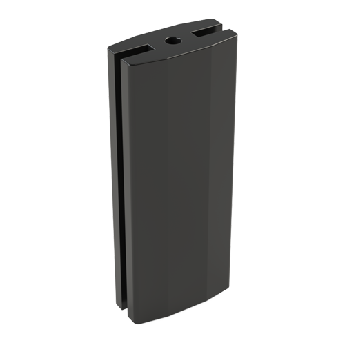 LED-Mount for Rectangular LED 5.0mm PVC black UL94-V0