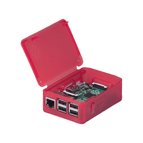 Raspberry Pi Case Model B+, 2B, 3B. raspberry red, 95 x 67 x 34 mm