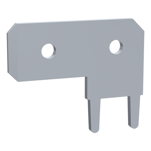 Blade Terminal 6.3x0.8 | 90° Tin-Plated Brass