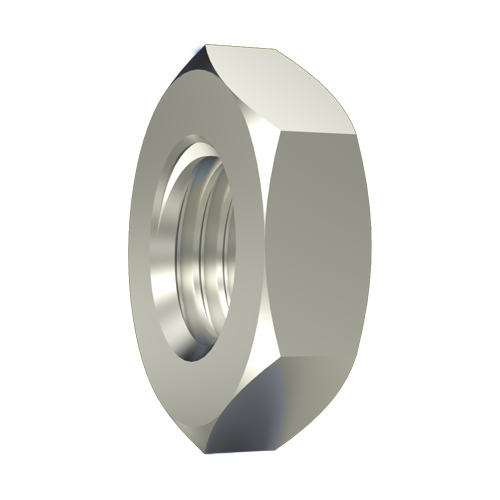 Sechskantmutter ISO4032 M2,5 Stahl 4.8 vernickelt