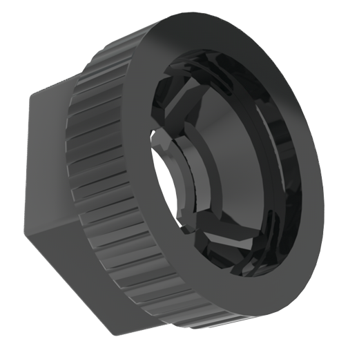 Plug-In Nut M6 Polyamide 6.6 black