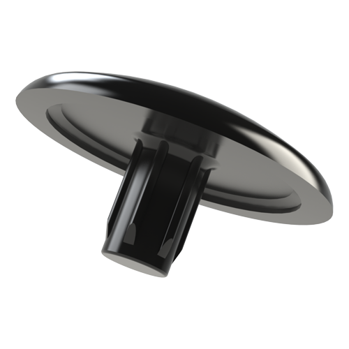 Cap for screws ø12/2.5mm Polyethylen,black