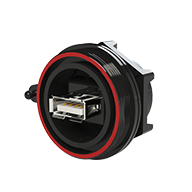 Image of: USB / Ethernet / Coaxial Connectors