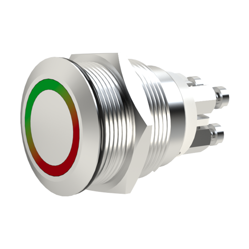 Sicherheits-Drucktaster IP66 vandalensicher,LED-Ringanzeige