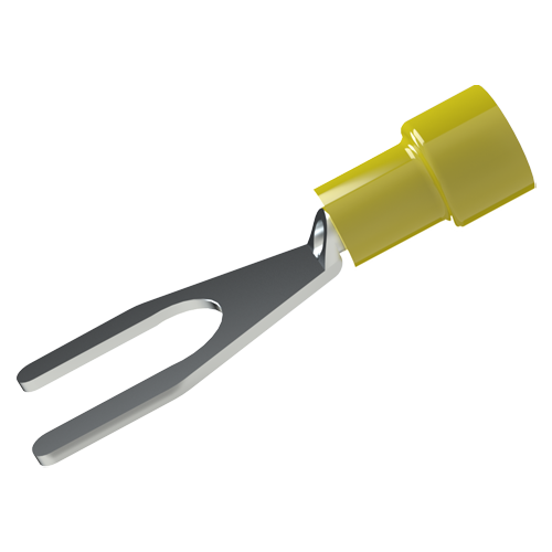 Solderless Terminal DIN 46237 C M4 Polyamid yellow E329382 for 4-6mm²