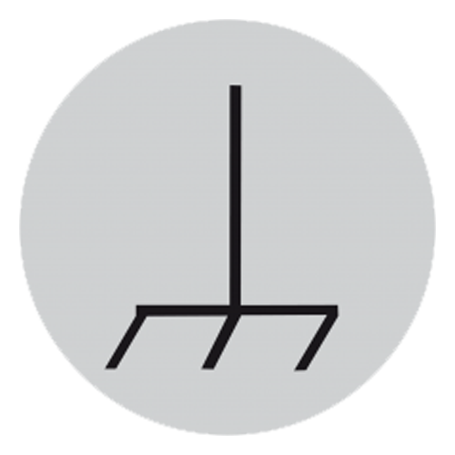 Label DIN EN 60445 ground-symbol