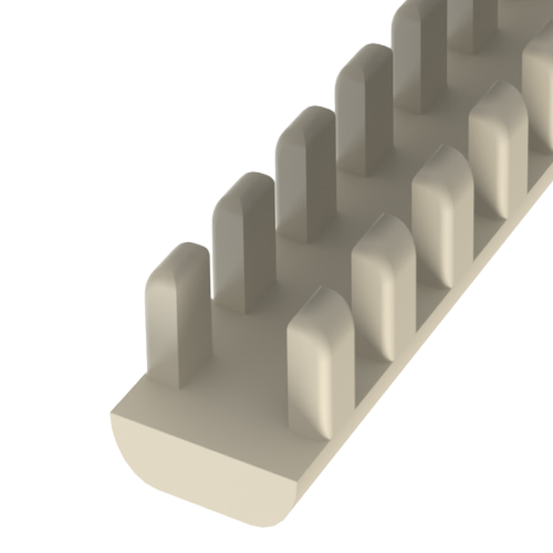 Moldet Grommet Strip 2.3/322mm Polyamid 6.6,natural/UL94-V2 E70062