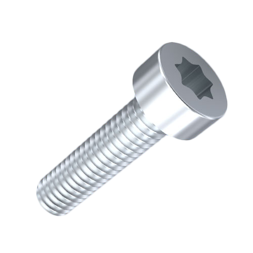 Zylinderkopfschraube ISO14580 M2,5x4 Stahl rostfrei A2 blank Torx