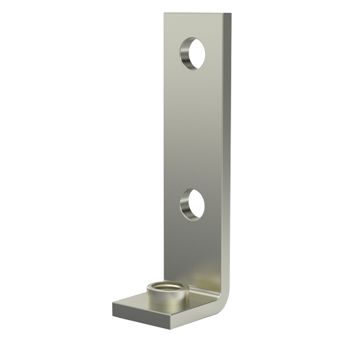Mounting Bracket 31.2x9.9mm 90° 1x UNC 6-32/2x 3.3mm/steel nickel