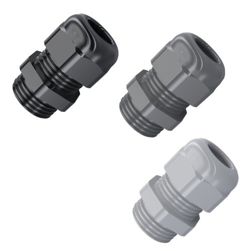 Cable Management: Cable Gland M12x1,5mm IP68 Polyamid 6.6 light grey RAL 7035