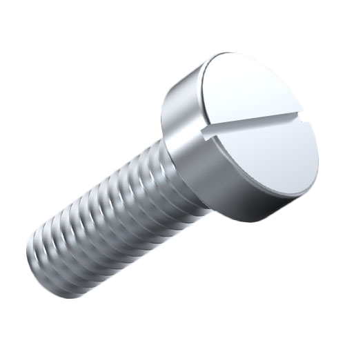 Cheese Head Screw ISO1207 M2.5x10 A2 Plain Stainless Steel Slotted