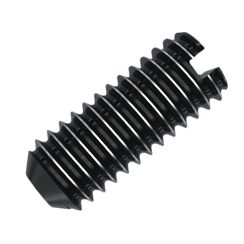 Set Screw DIN551/ISO4766 M3x22 ST-4.8 Zinc BL Slotted Flat Point