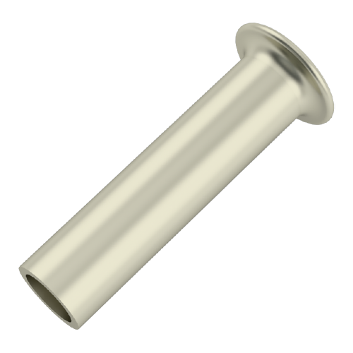 Rohrniet DIN7340 Form A 2,0x0,3x10,0 Messing vernickelt