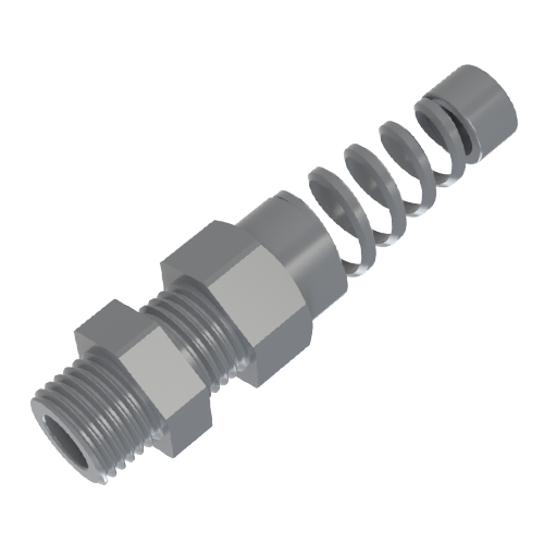 Cable Glands with antikink PG7 clamping range 2,5-6,5 PA grey