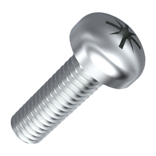 UNC Bolt UNC4-40 x 15.9 Galvanized Steel 4.8 C/R Pan Head