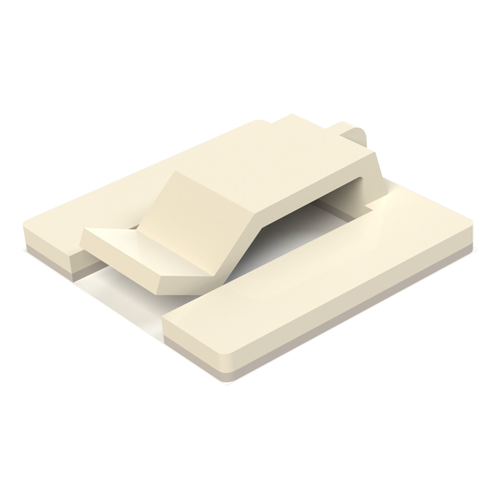 Cable Clamp 25.1x26.2mm PA6.6 with adhesive tape