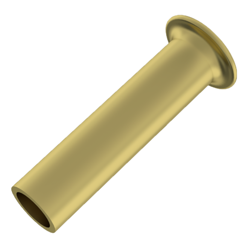 Tubular Rivet DIN7340 A 2.5x0.3x10.0 Plain Brass