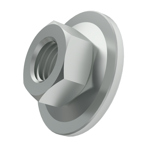 Combination Nut M4 Galvanized Steel Rotatable Washer
