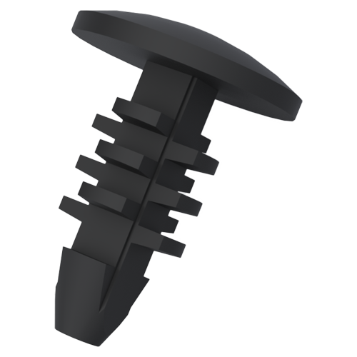 Pine Tree Clip Ø2.7x7.0 Polyamide 6.6 black