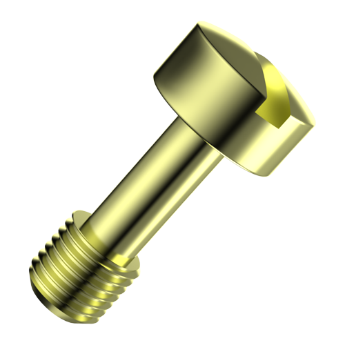 Captive Screw UNC4-40x7.1 Cheese Head Yellow Galvanized Steel 4.8 Slotted