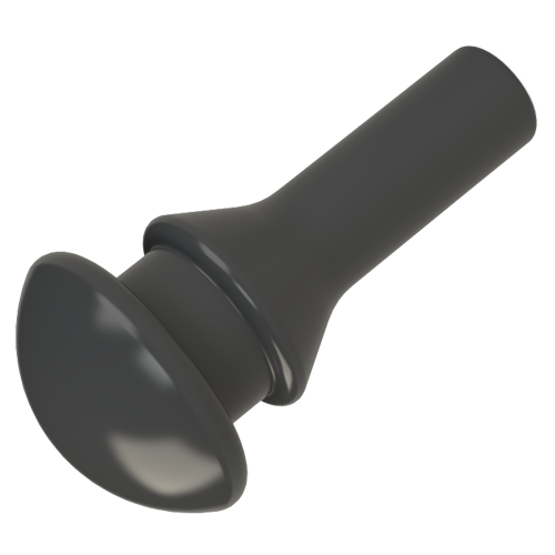 Push-In Foot Ø10.0x4.0 PVC black