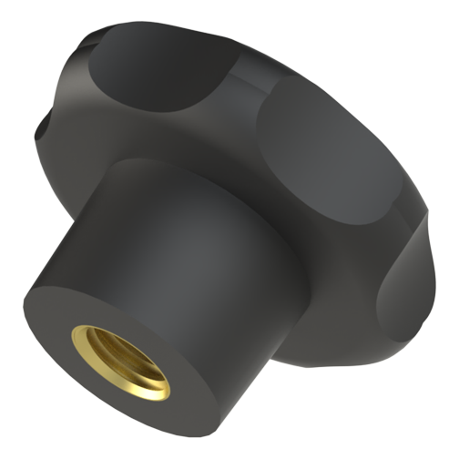 Star Grip Nut Dia.20 MM / with Blind Hole Thread M 4