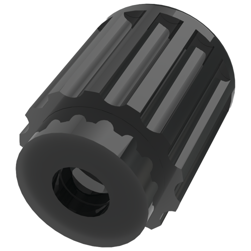 Knurled Knobs, Low M3/8.5x10 PA black