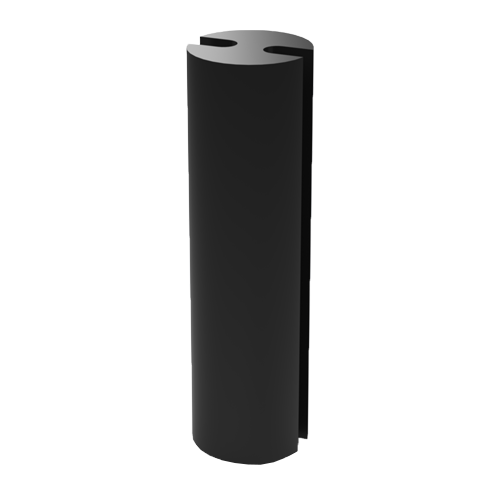 Spacer Mount for ø3mm (T1) LEDs PVC black UL94-V0