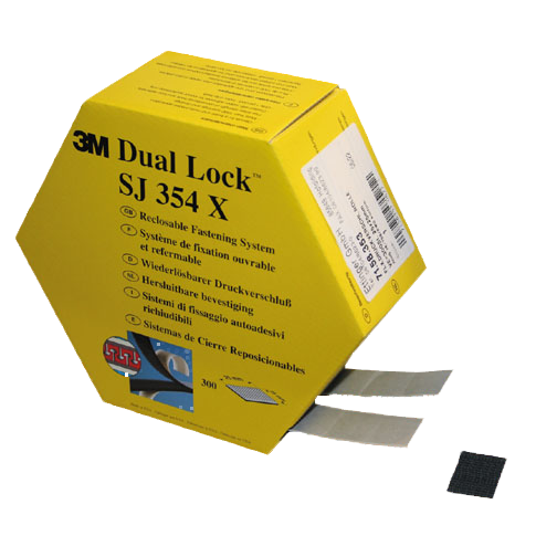Dual Lock Reclosable Fastener: 2x150 stamped parts 25x25 mm