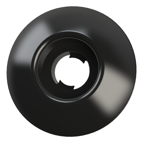Rosette Washer Ø3.2/14.0 x 2.8 Polyamide 6 black