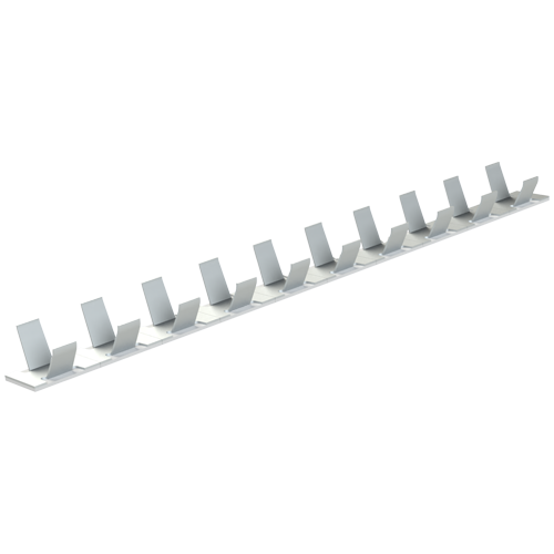 Cable Clip ø6mm Aluminium with adhesive tape