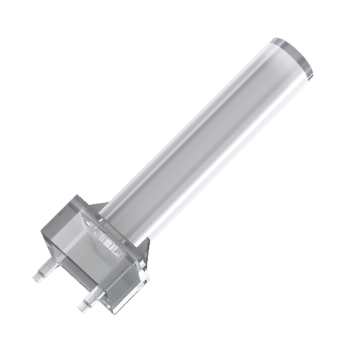 Vertical Light Pipe ø3mm for SMD Polycarbonat clear - flat lens