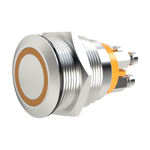 Switch Vandal Resistant Illuminated Stainless steel 1-pole screw terminals
